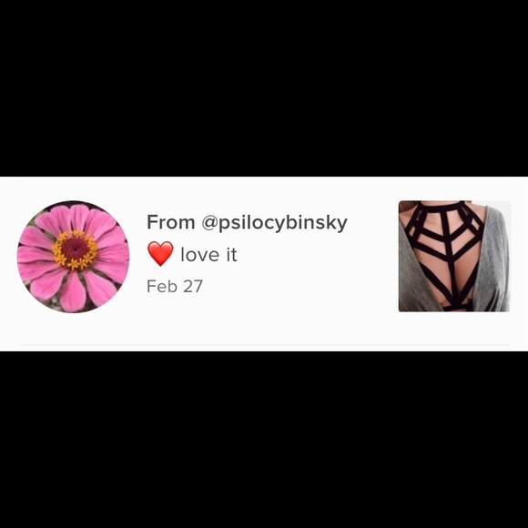 New! Black Halter Strap Cage Bra - Picture 8 of 10